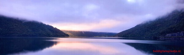 Sunset in the fjorden
