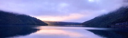 Sunset in the fjorden