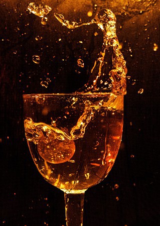 Golden splash