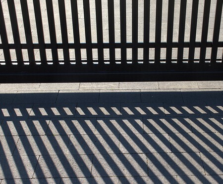 schaduw gesloten poort