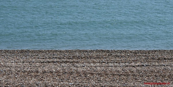 stilte op het water op het strand