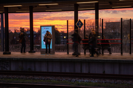 Wachten op de ochtendtrein