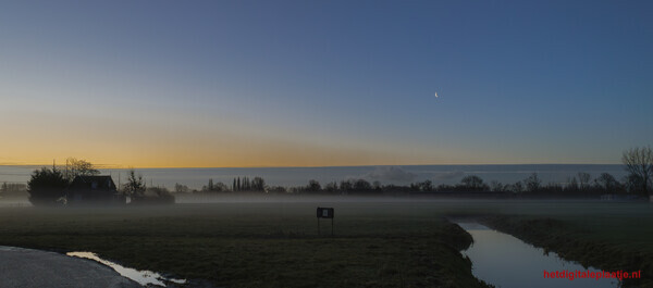 De nacht maakt plaats voor het begin van de dag