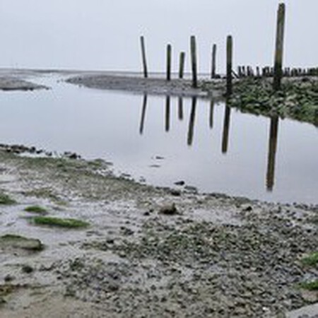 De avond valt op Texel